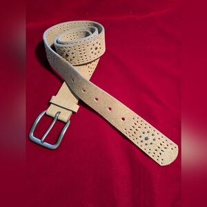 Women's Suede Belt Leather Size M New